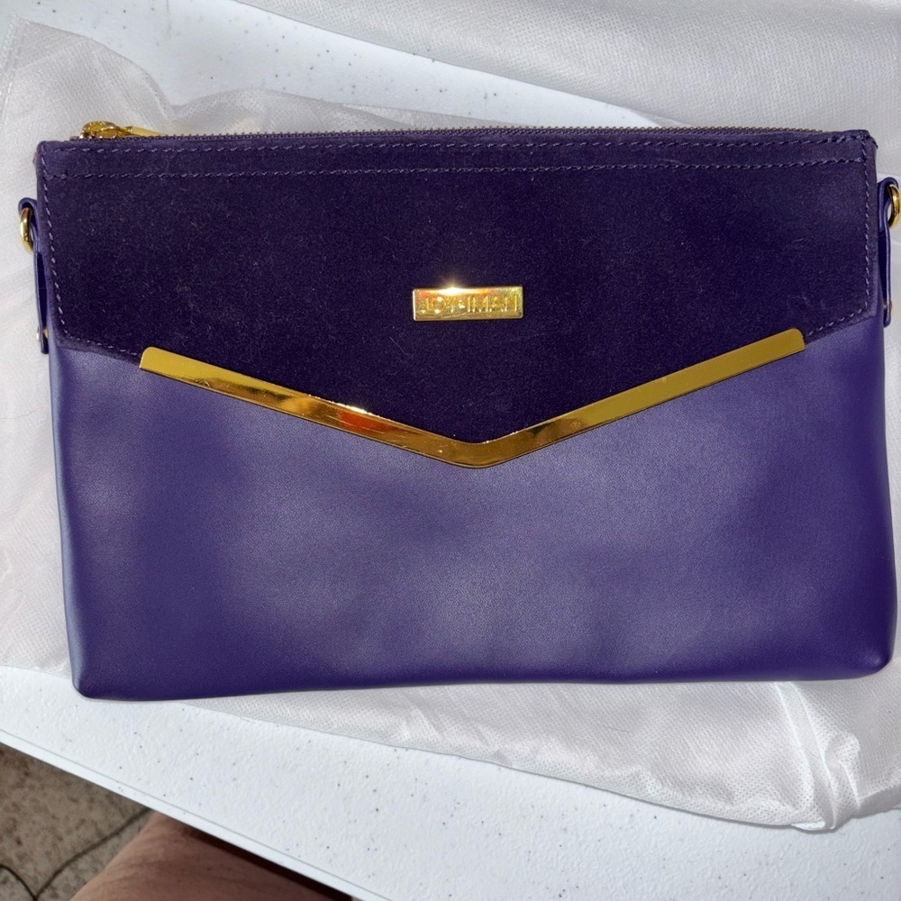 Joy & Iman Purple and Gold Satchel Set - Picture 2 of 16